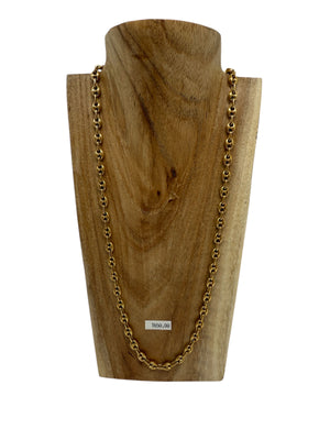 Collier Grain de Café Or Jaune 18K Lg 42cm