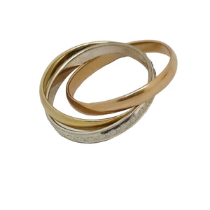 Alliance Tricolore en Or 18k Taille 50