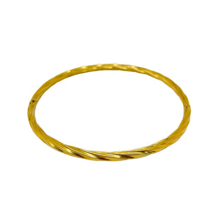 Bracelet Jonc en Or Jaune 18K - 5.84 Grs