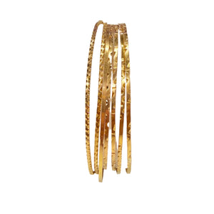 Bracelet jonc or jaune 18k