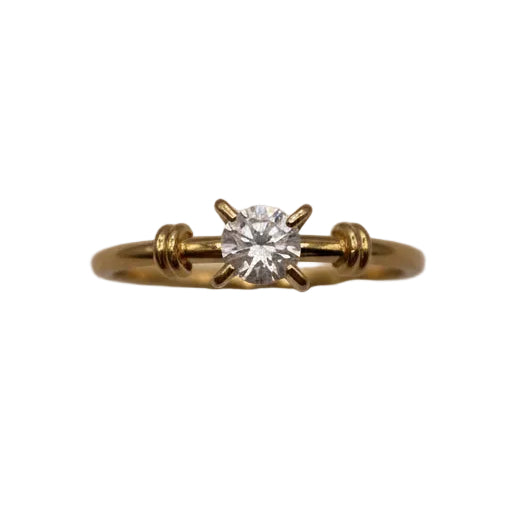 Solitaire en or jaune 18k - 2.03 G