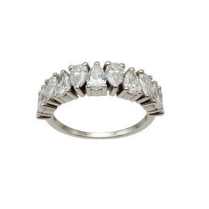 Bague en Or Blanc 18 K - Taille 53