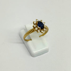 Bague Marguerite Or Jaune 18K - 2.75 G - T 54