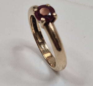 Bague Solitaire en  Or Jaune 18K Taille 54