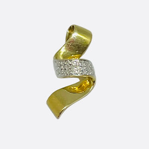 Pendentif torsadé en or jaune 18 K - 2.21 G