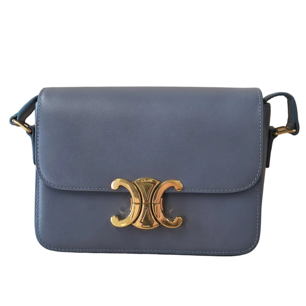 Sac à main Celine Triomphe Teen en Cuir de Veau