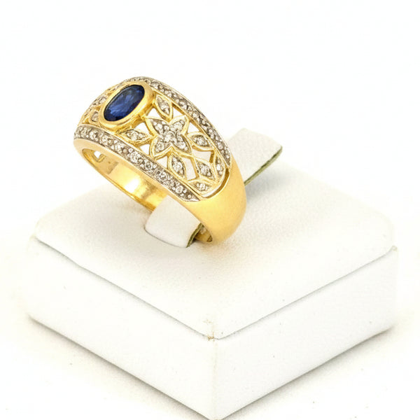 Bague Chevalière Or Jaune 18 K - Taille 55 - 5.15 G
