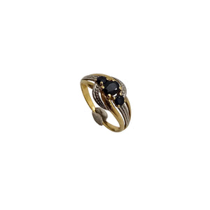 Bagues Or Jaune Trilogie 18K - 2.59Grs - T57