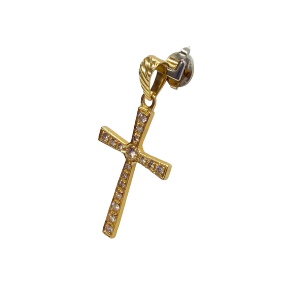 Pendentif en Or Jaune 18K - Diamants - 1.63G