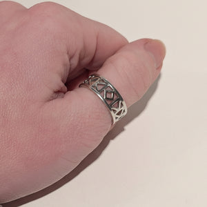 Bague en Or Jaune et Blanc 18K - Taille 56 - 4.22G