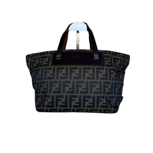 Sac à main Fendi Zucca Vintage en toile monogrammée marron