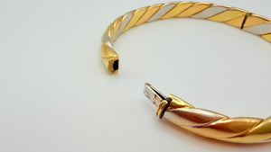 Bracelet en Or Jaune et Blanc 18K - 28.55 Grs