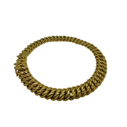 Bracelet Maillon Américain en Or Jaune 18 Carats - 16.93 Grs