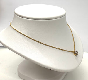 Collier Princesse en Or Jaune 18K & Diamant 0.40ct