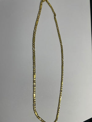 Collier en or jaune figaro 18K 22.8 Grs