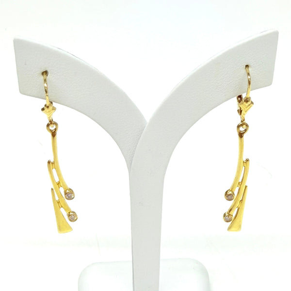 Boucles d'oreilles Dormeuses Or Jaune 18k