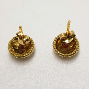 Boucles d'oreilles en or 18k avec pierres