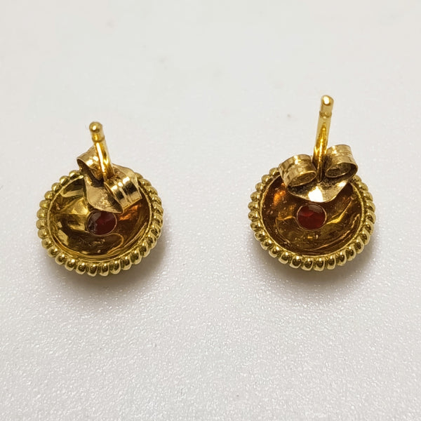 Boucles d'oreilles en or 18k avec pierres