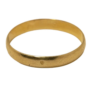 Bagues Alliance Or Jaune 18k T.62 Trace usure
