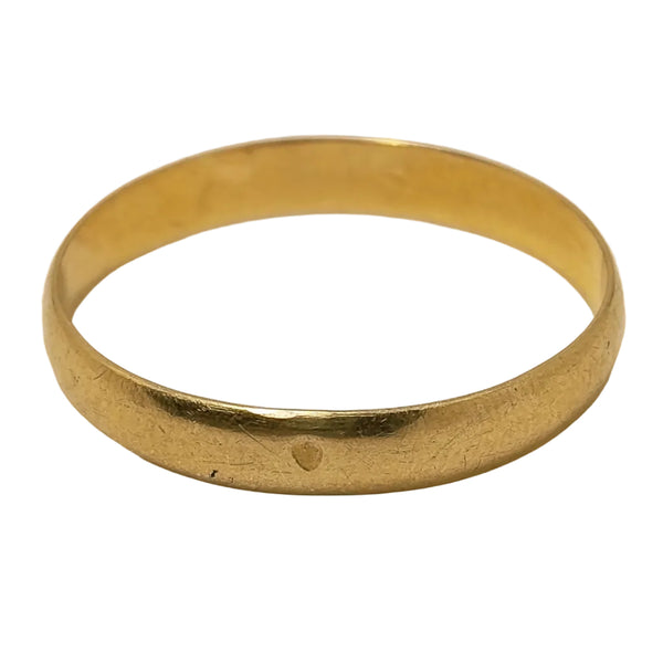 Bagues Alliance Or Jaune 18k T.62 Trace usure