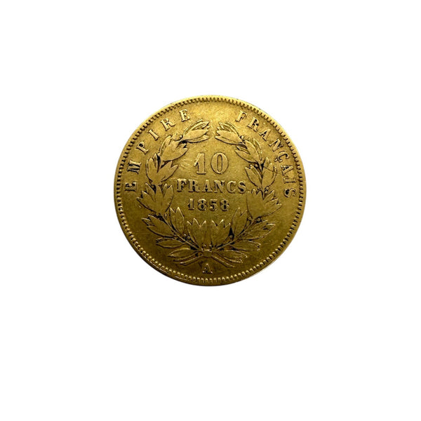 Pièce 10 Francs en Or jaune 20 K de Napoléon III