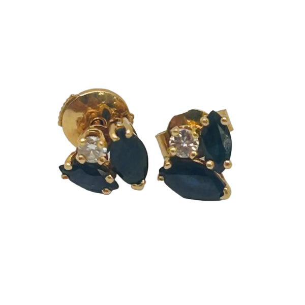 Boucles d'oreilles en or jaune 18K