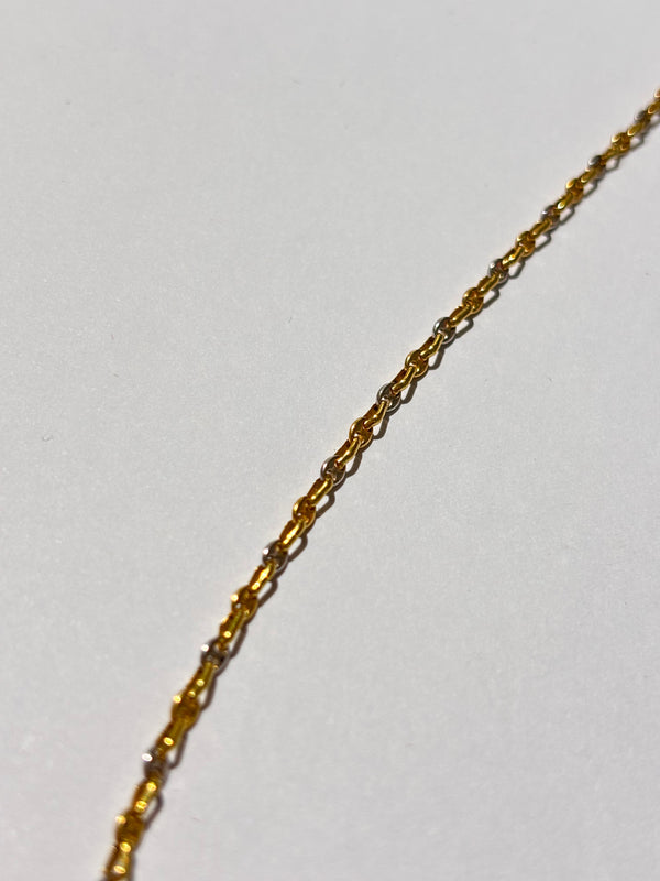 Collier Sautoir Grain de Café Or Jaune 18K