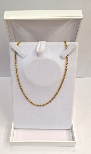 Collier Princesse en Or Jaune 18K Maille Palmier