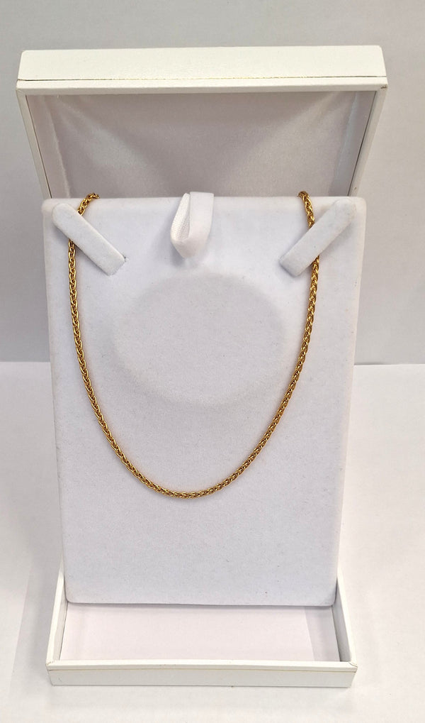 Collier Princesse en Or Jaune 18K Maille Palmier