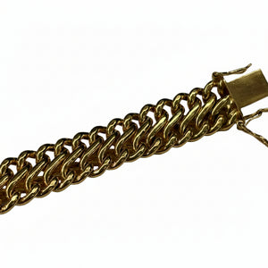 Bracelet Gourmette en Or Jaune 18k