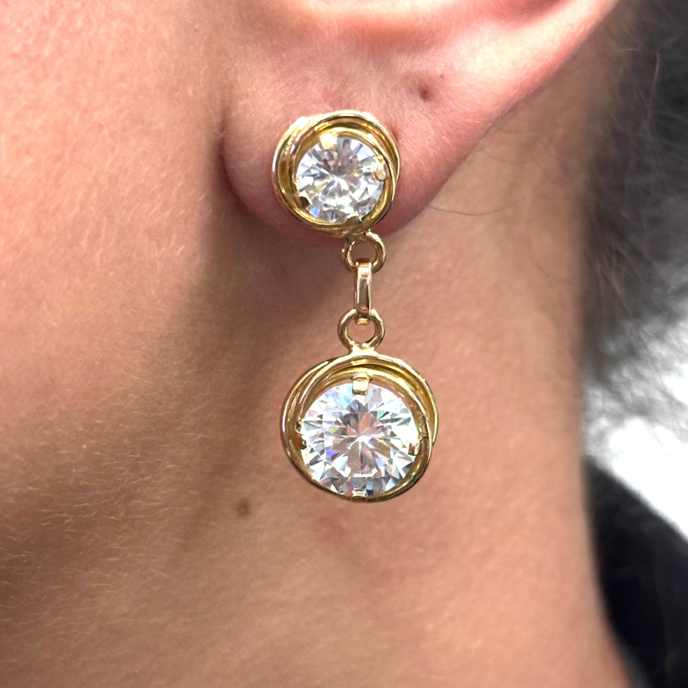 Boucles d'oreilles en Or jaune 18K - 10.73 Grs