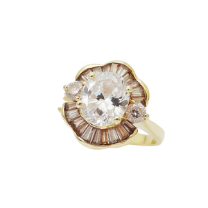 Bague en or jaune 18k - 4.92 G