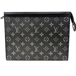Louis Vuitton Pochette Eclipse Noir Cuir Très Bon État