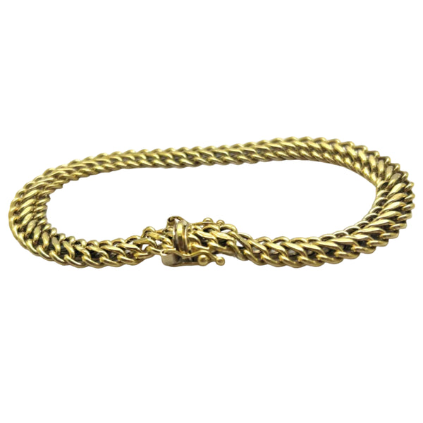 Bracelet Gourmette en Or Jaune 18K