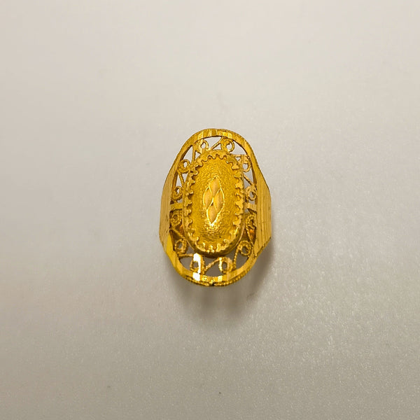 Anneau Ancien en Or Jaune 22 K - Taille 57 -  7.10 G
