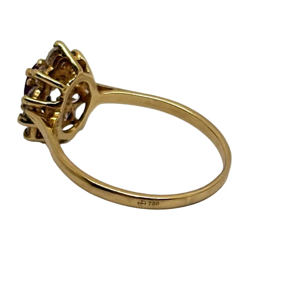 Bagues Marquise en Or Jaune 18 k