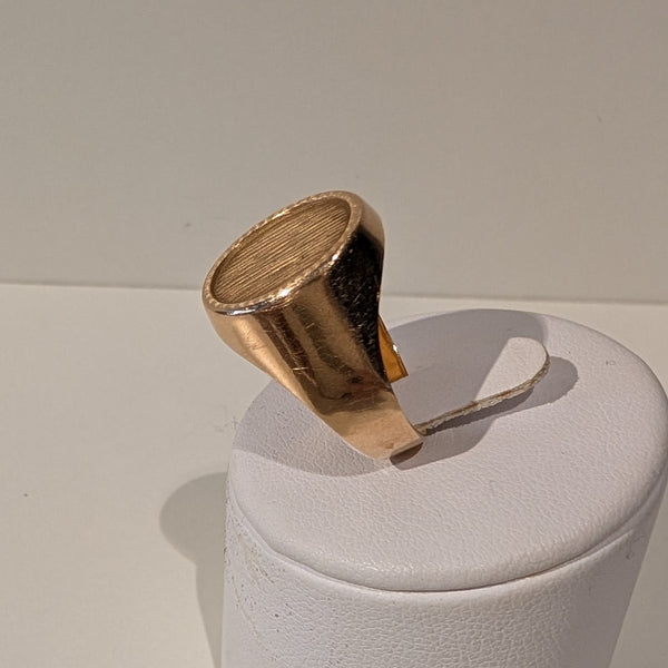 Bague Chevalière Or Jaune 18K Taille-62