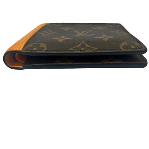 Portefeuille Louis Vuitton en toile Monogram Macassar et Jaune safran