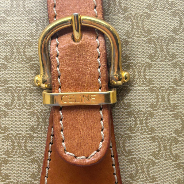Vintage Celine Cabas en cuir beige