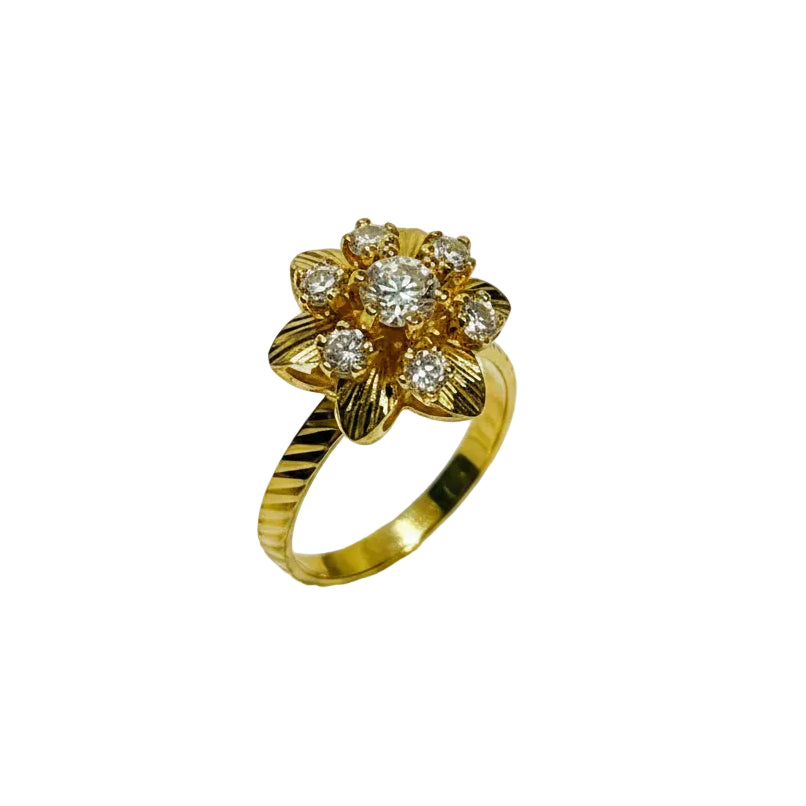 Bagues en or jaune 18k - 2.53 G - Taille : 51