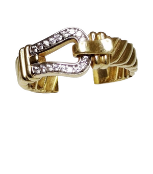 Bague en Or Jaune 18K Taille-56
