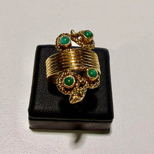 Bague en Or Jaune 18K - Taille 48 - 8.30 Grs