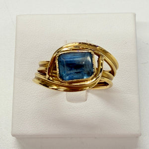 Bagues en or jaune 18 K avec topaze