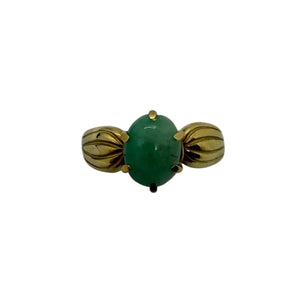 Bague en Or Jaune 18K avec Tanzanite