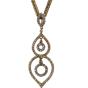 Collier Princesse avec Diamants en Or Jaune 18K