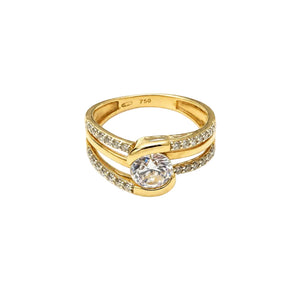Bague en Or Jaune 18K - Taille 52 - 3.70G