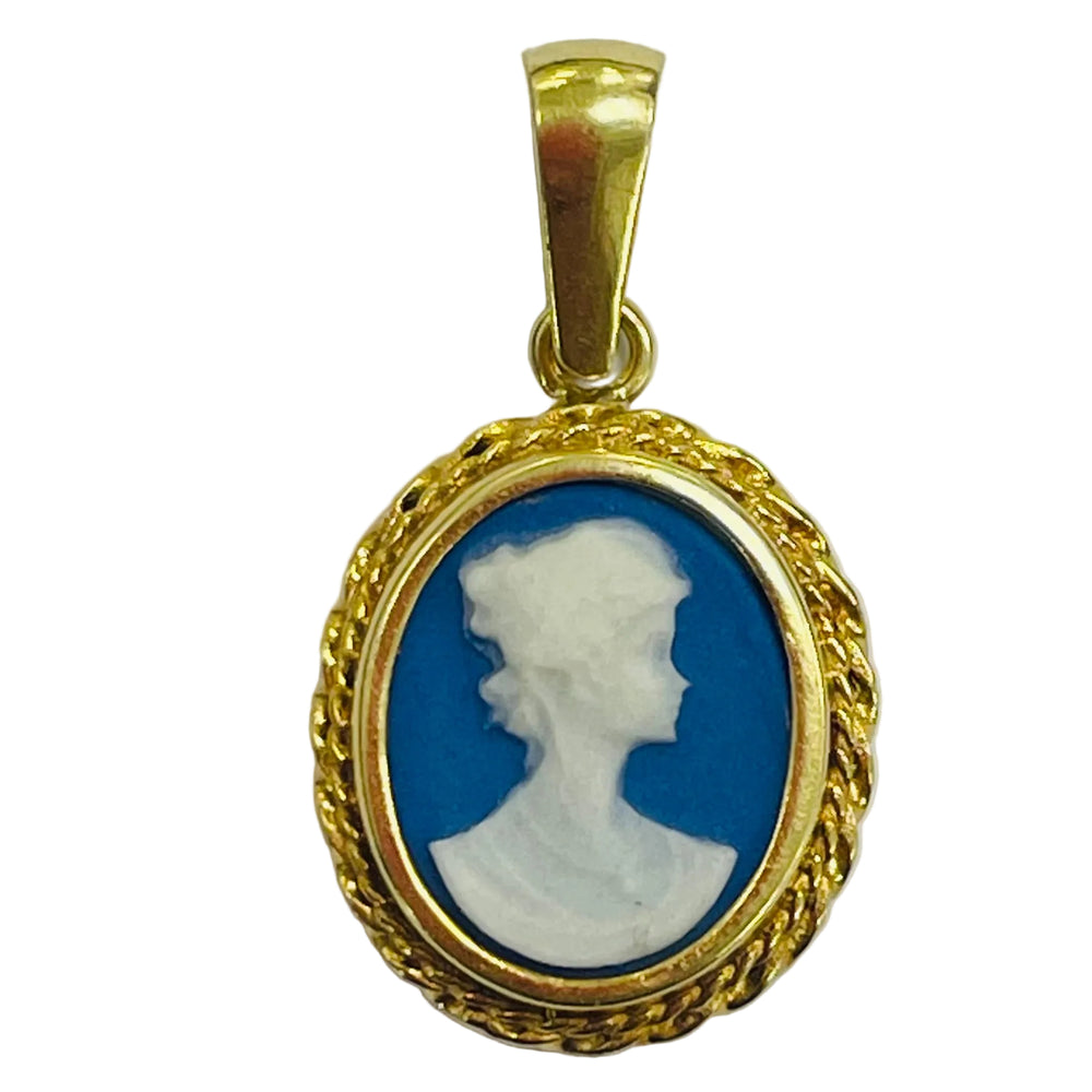 Pendentif Camée Or Jaune 18 K - 1.10 Grs