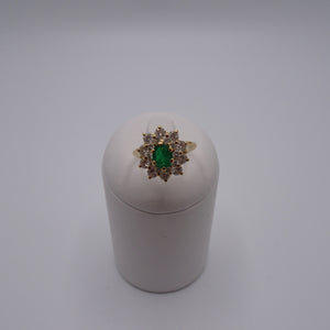 Bagues Marguerite en Or Jaune 18K Taille-53