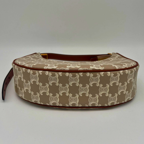 Sac bandoulière Céline Ava Triomphe toile beige