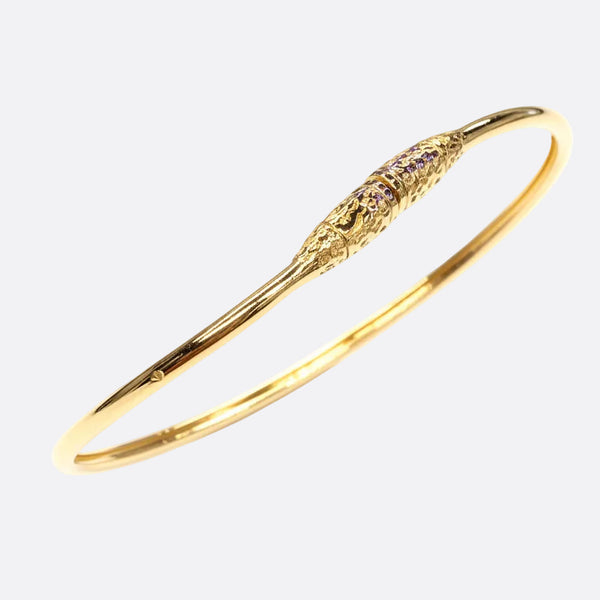 Bracelet jonc en or jaune 18k -  20.84 G